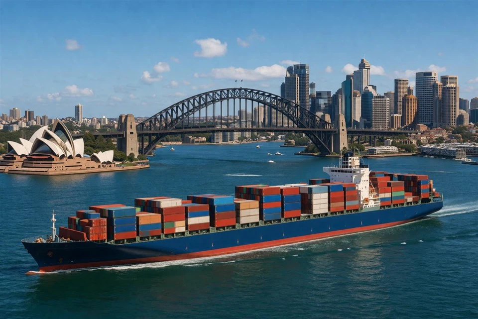 Transport maritim din China către Fremantle